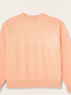 Women's Mockneck Pullover Sweatshirt - Parke x Target Peach 🍊 L/XL